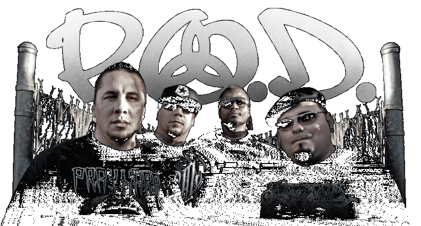 Muzycy Korn i P.O.D. razem